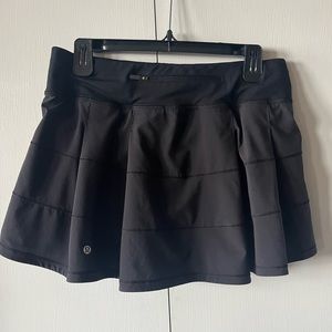 lululemon Pace Rival mid-rise skirt black size 8